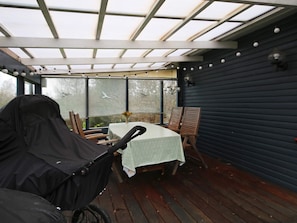 Balcony - 6 Person Holiday Home in Græsted (Graested)