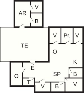 独立别墅 | 楼层平面图
