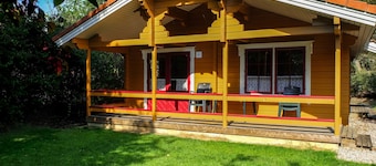 Log Cabin With Sauna in Green Surroundings