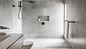 Shower, towels - Comfy Holiday Home in Aywaille with Hot Tub, Sauna (Aywaille)