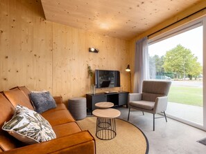 Bungalow | Living area | TV - Comfy Bungalow near Bosland Nature Reserve (Hechtel-Eksel)