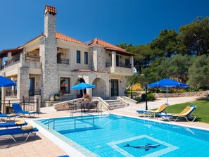 Villa | Pool - Family Friendly Villa Hermes With Private Pool (Platanias)