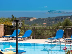 Villa | Pool - Family Friendly Villa Hermes With Private Pool (Platanias)