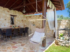 Villa | Exterior - Family Friendly Villa Hermes With Private Pool (Platanias)