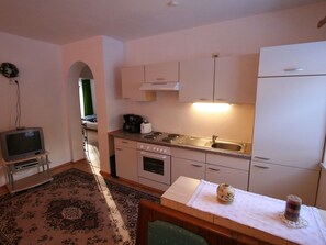 Apartment | Private kitchen | Microwave, stovetop