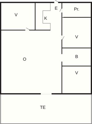 House | Floor plan - 6 Person Holiday Home in Skovgårde Allingåbro (Allingåbro)