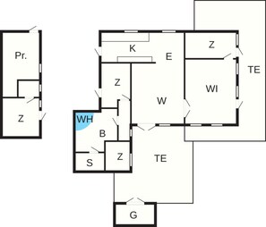 House | Floor plan - Holiday Home in BÃ¸rkop (Borkop)