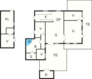 Casa | Planta do andar