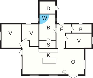 House | Floor plan - Holiday Home in VÃ¦ggerlÃ¸se (Vaeggerlose)