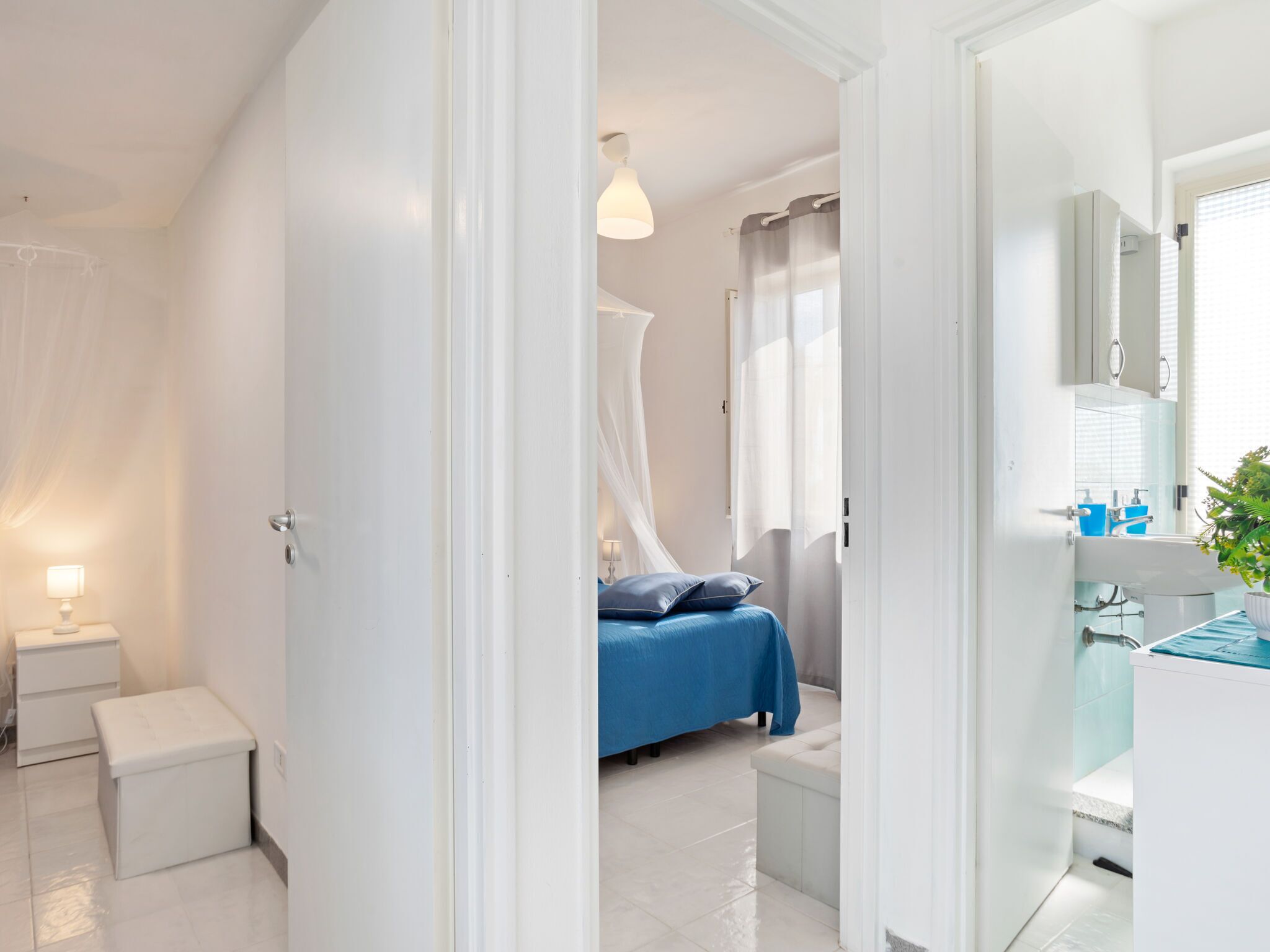 3 bedrooms, individually furnished, bed sheets
