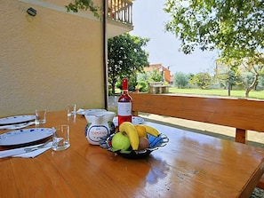 Balcony - Blissful Apartment in Sveti Lovrec With Garden (Sveti Lovrec)