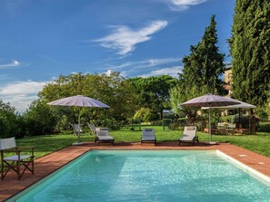 Outdoor pool - Dreamy Apartment in Montefiridolfi Tuscany With Private Pool (San Casciano in Val di Pesa)