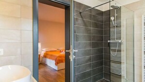 Shower, hair dryer, towels - Beautiful Detached Villa With Private Pool, Terrace and Spacious Garden (Tinjan)