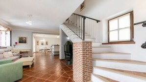 TV, fireplace - Rustic Holiday Home in Baldaši With Private Pool (Vizinada)