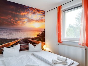 Apartment | 3 Schlafzimmer, individuell eingerichtet, Bettwäsche