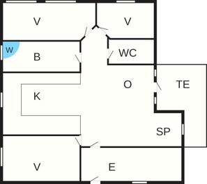 House | Floor plan - Holiday Home in HÃ¸jby (Hojby)