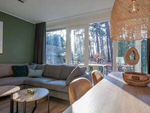 Fireplace - Restyled Bungalow With Fireplace in a Carfree Park (Vlierden)