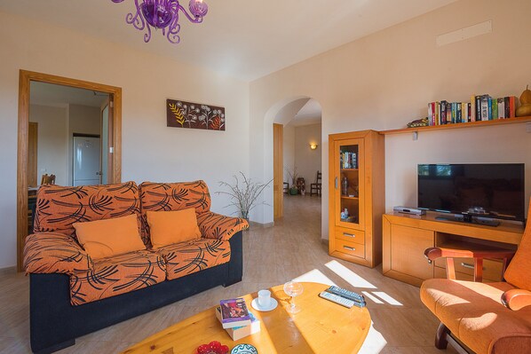 TV, DVD player, mesa de pingue-pongue