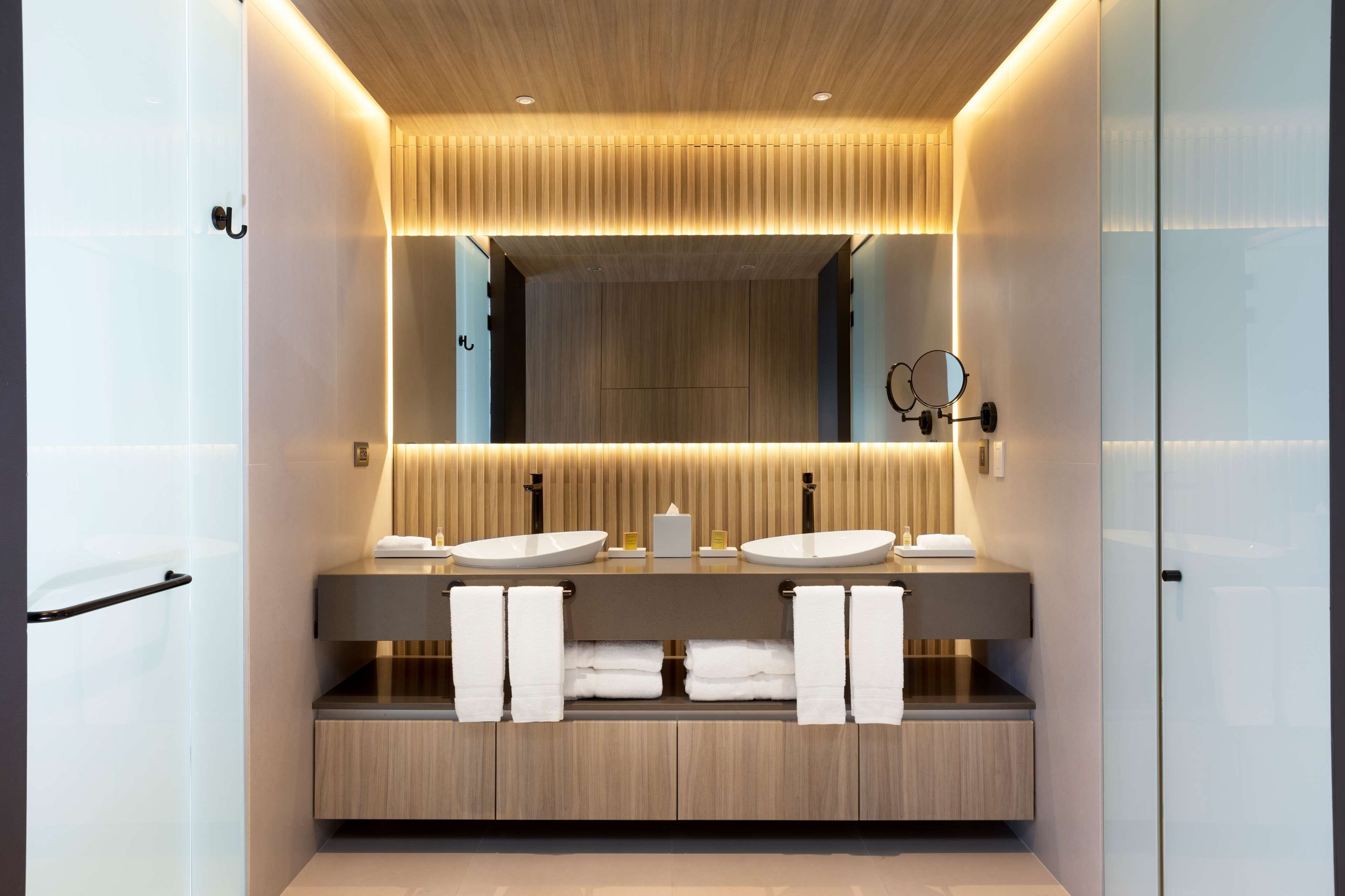 presidential suite, 1 king bed | bathroom | shower, free toiletries, hair dryer, towels