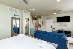 Iron/ironing board, WiFi, bed sheets - Cozy Studio Getaway with Pool, Hot Tub, Fishing Pond, & Easy Beach Access (Corpus Christi)