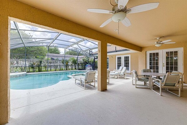 A heated pool
