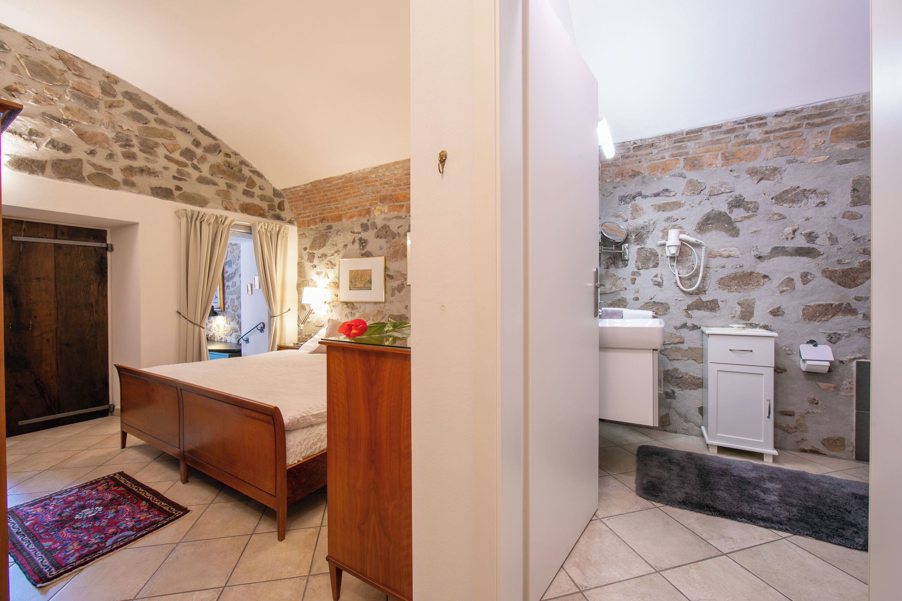 Family Townhome, Multiple Bedrooms, Beachside (Casa Tamè - Pieds dans l'eau) | Bathroom | Shower, hair dryer, bidet, towels