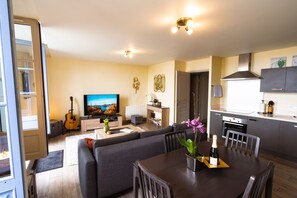 Smart TV, DVD player - Le Pont Royal, Spectacular Views of Loire & Bridge from huge, private terrace ! (Amboise)