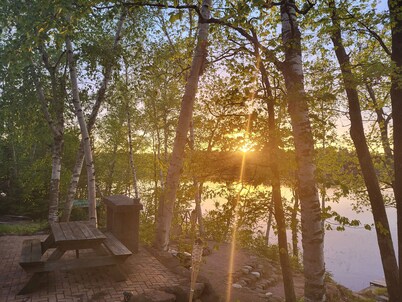 The Blue Loon Cabin and pontoon in Northern wi