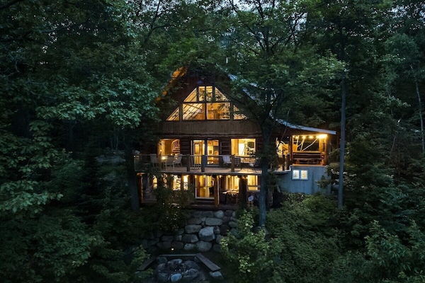 Véritable chalet de bois rond