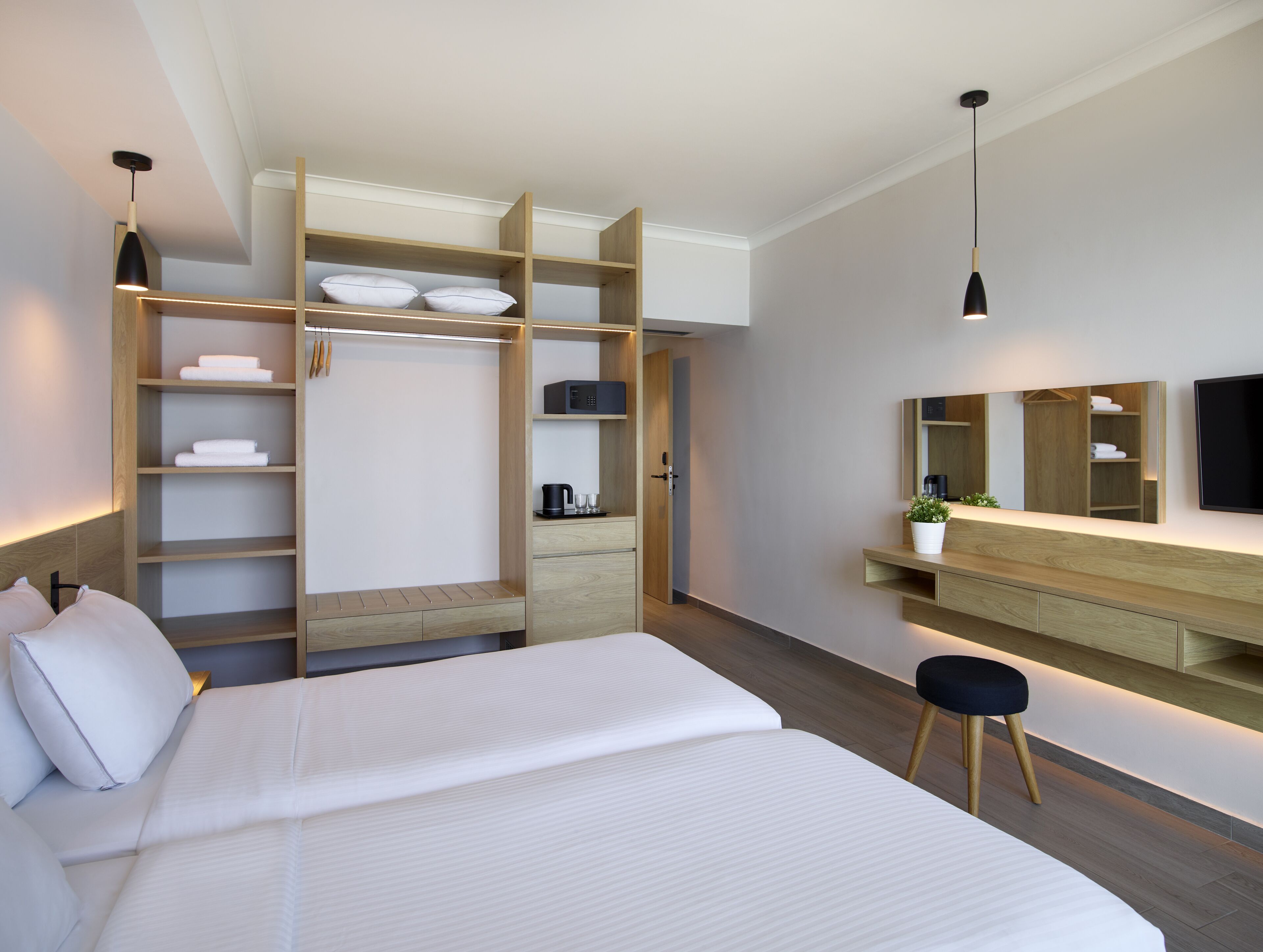 superior double or twin room, partial sea view | in-room safe, blackout curtains, free wifi, bed sheets