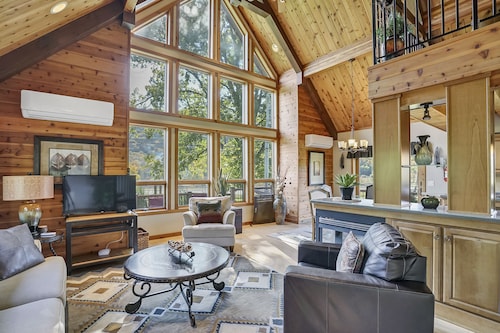 Indoor Pool, Luxury Log Estate, 2 Story Game Room 