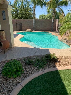Outdoor pool, a heated pool - Beautiful house with private pool near spring training (Surprise)