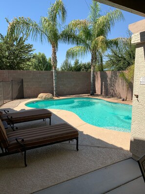 Outdoor pool, a heated pool - Beautiful house with private pool near spring training (Surprise)