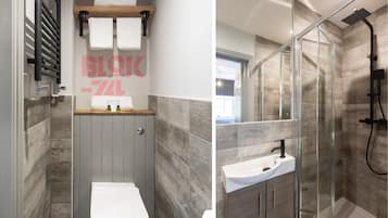 Small Double Room | Bathroom | Shower, rainfall showerhead, free toiletries, hair dryer