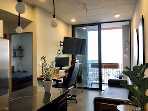 1 slaapkamer, een bureau, gratis wifi