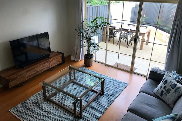Complimentary Wi-Fi. Smart TV for streaming. Spacious bathrooms and comfortable climate throughout