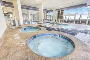 Indoor pool, outdoor pool