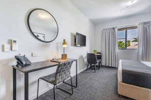 In-room safe, desk, laptop workspace, blackout drapes - Hudson Parap (Parap)