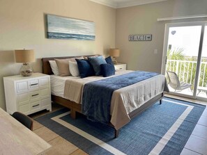 4 bedrooms, desk, iron/ironing board, travel cot