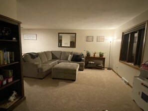 DVD player, table football, video library