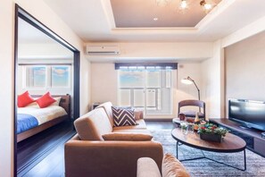Apartment, Non Smoking | Living area | Flat-screen TV - Glow (Otaru)