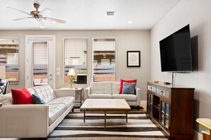 Townhome, 4 Bedrooms | Living room | 50-inch flat-screen TV with cable channels, TV