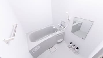 Apartment, Non Smoking | Bilik Mandi | Tab mandi dan pancuran berasingan, kelengkapan dandanan diri percuma