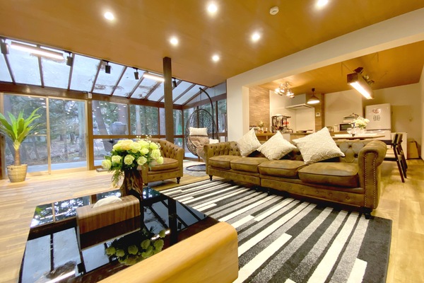 Room, Non Smoking | Living area | 65-inch LCD TV with cable channels, TV, Netflix