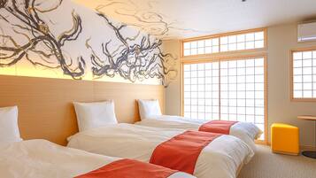Triple Room, Non Smoking (Japanese Western Style) | Tempur-Pedic beds, in-room safe, free WiFi, bed sheets
