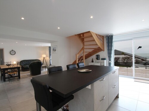 Renovated family house with sea view and terrace in Digosville