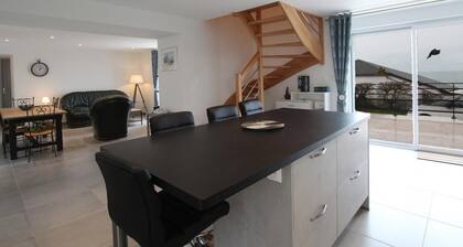 Renovated family house with sea view and terrace in Digosville