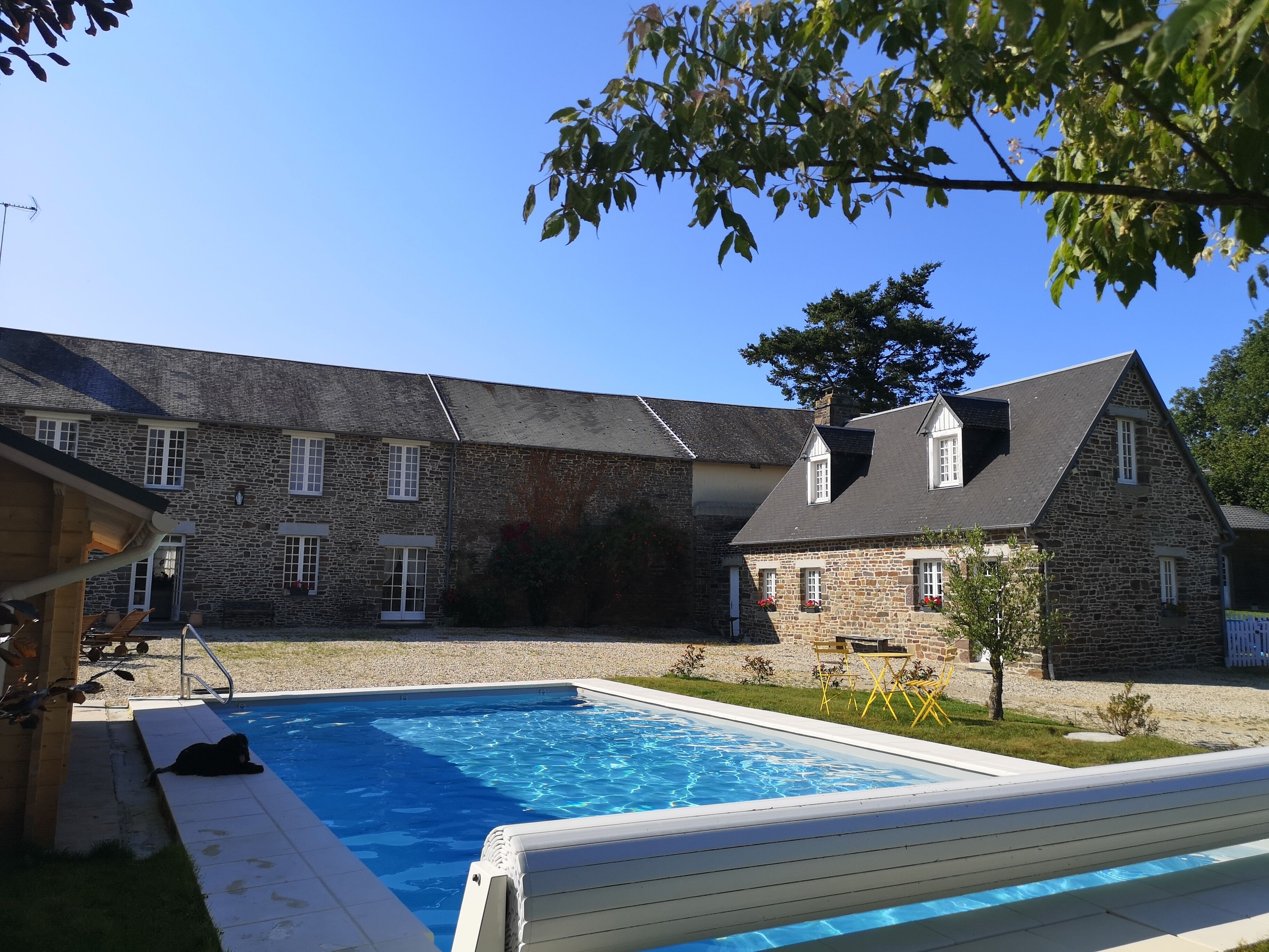 Piscine extérieure, piscine chauffée