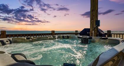 Beachfront | Hot Tub, Bar & Stunning Views