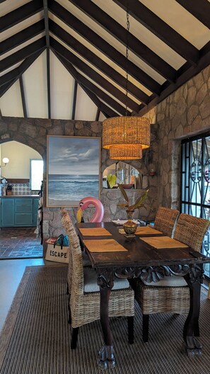 Dining - Private Villa on 2 Acres with Chef and Saltwater Pool (Gingerland)